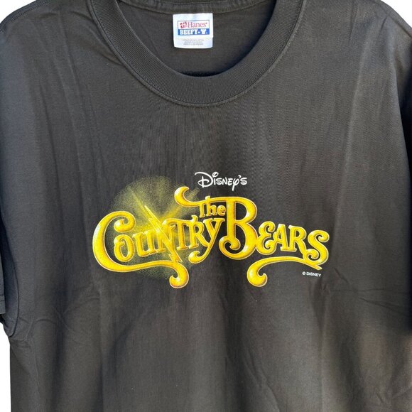 Disneys The Country Bears 2002 Tour Black Graphic T-Shirt Hanes Beefy-T New L - Picture 6 of 10